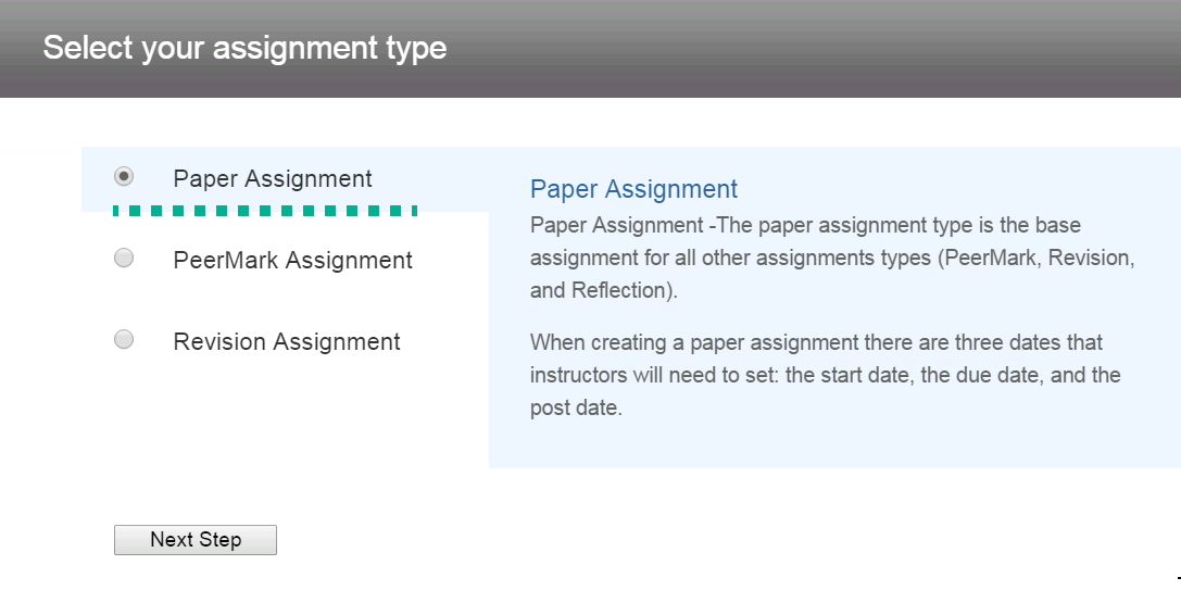 Turnitin settings screenshot